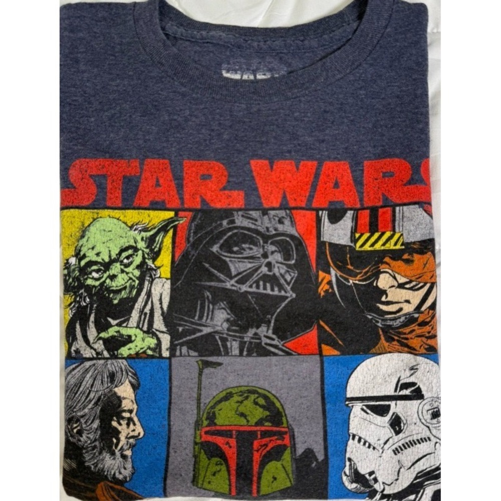 Fifthsun Mens Small Graphic T‎ Shirt Star Wars Characters - SEE MEASUREMENTS